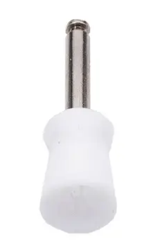 Cepillos. Para pulido de amalgamas y profilaxis. De cerdas blancas en forma de copa. Para pieza de mano. Pieza